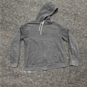 Old Navy Men's Charcoal Zip-Up Sweater